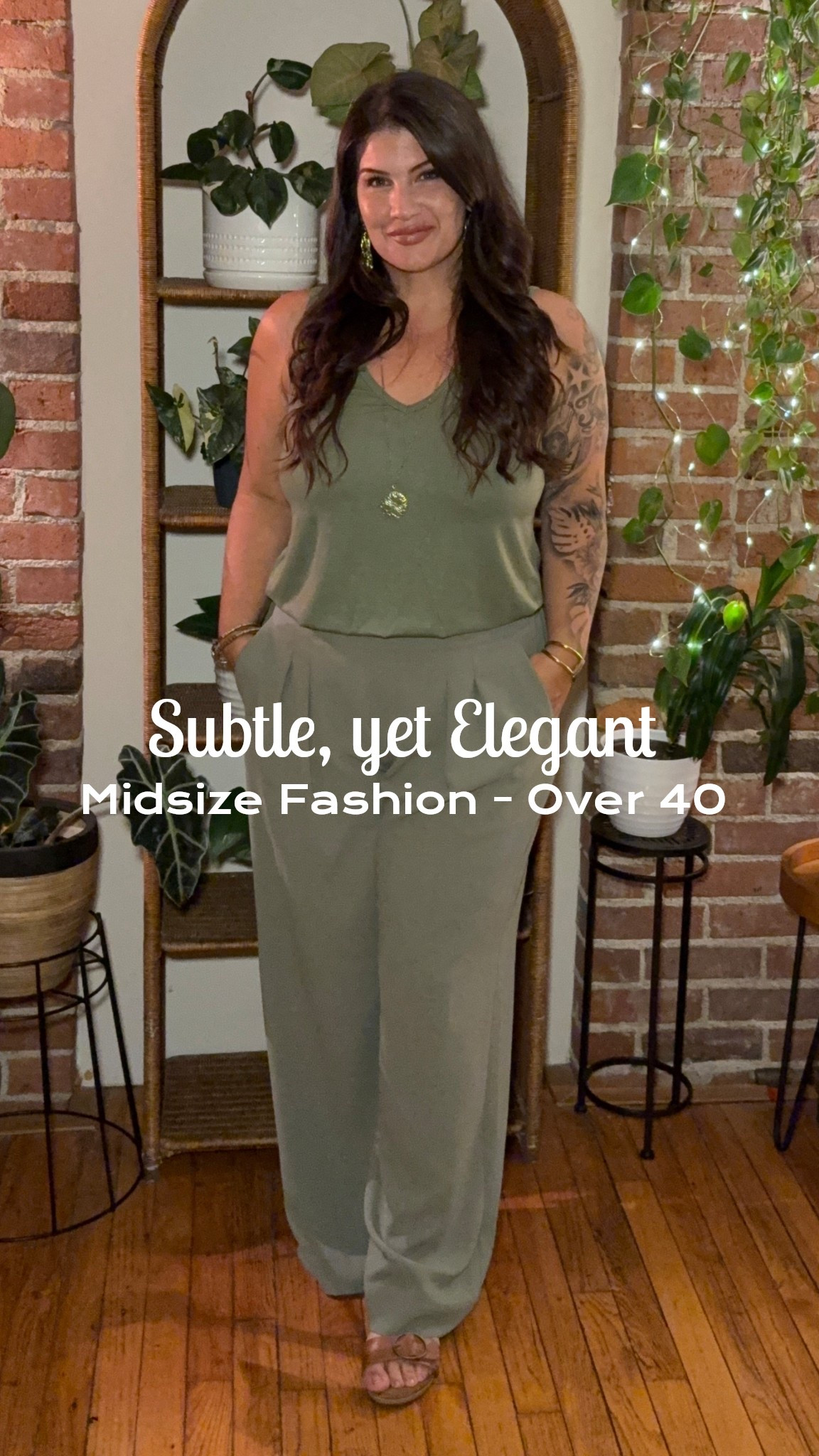 Subtle, yes elegant! 

This look is part of my 10 piece summer capsule wardrobe. 
10 very basic pieces, paired to create 15+ unique outfits. 

For reference, I’m 5’3’ and 185 lbs. 
The Top & Bottom are both size Large.

Be sure to check out the other looks as well!   

#LTKMidsize #LTKFindsUnder50 #LTKOver40
