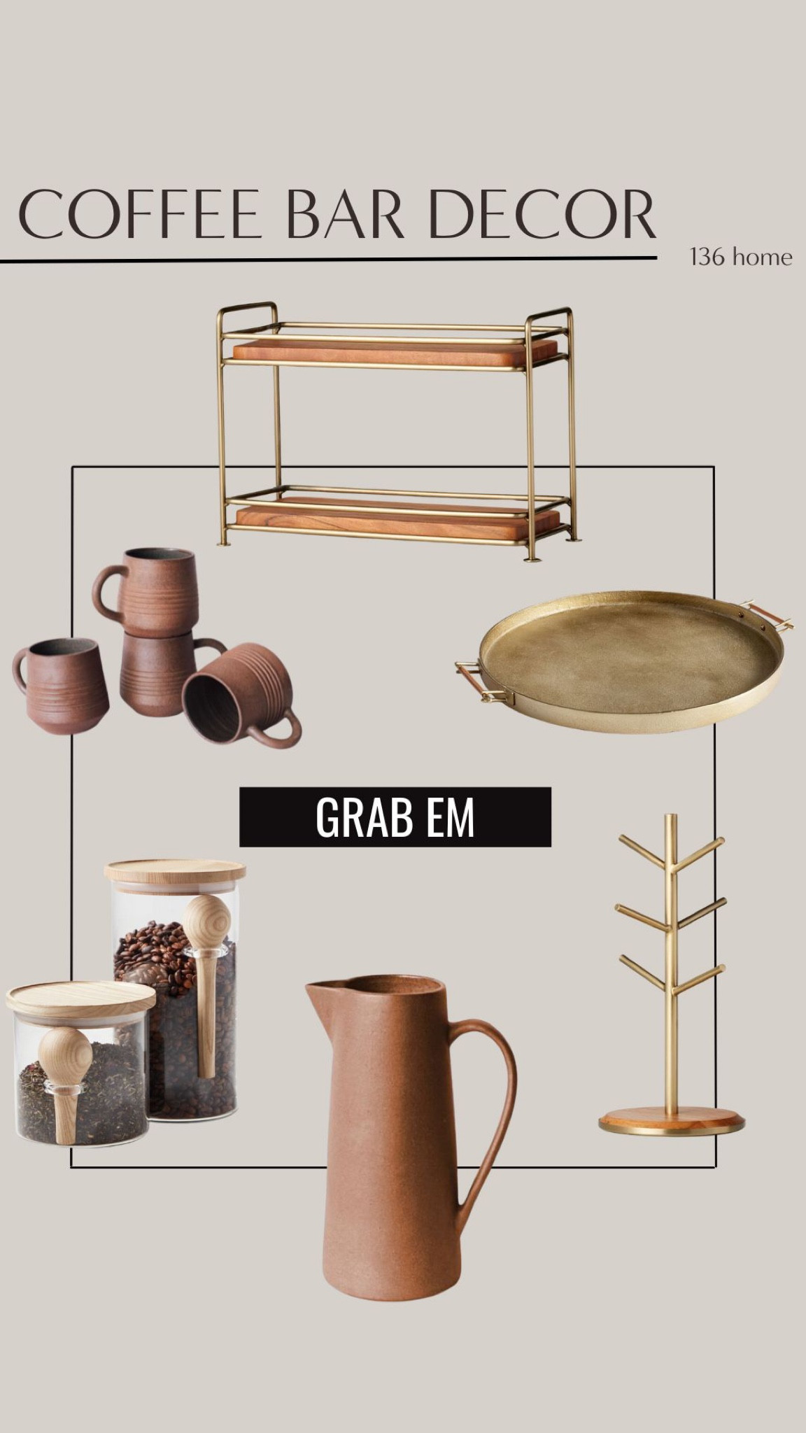 Coffee Bar Decor #coffeebar #cafecore #coffee #interiordesign #interiordecor #homedecor #homedesign #homedecorfinds #moodboard 

#LTKfindsunder100 #LTKhome #LTKstyletip