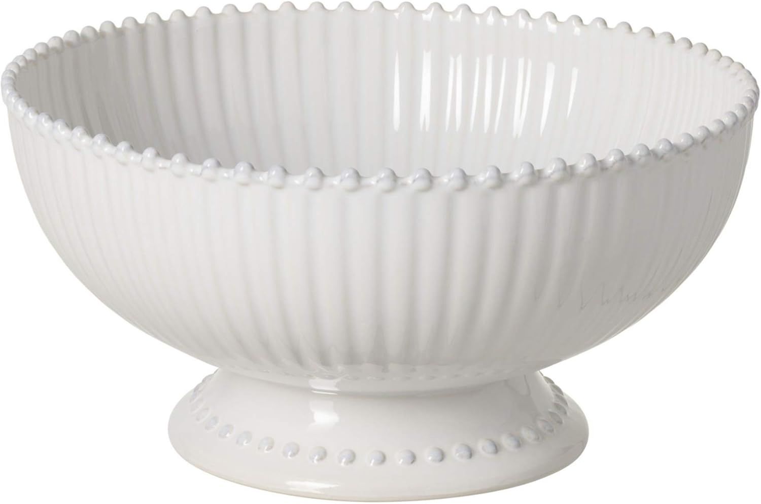 Costa Nova, Pearl collection, Stoneware Dinnerware, Centerpiece, white, 13'' | Amazon (US)