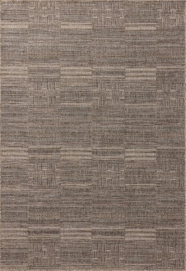 Loloi II Birch Collection BIR-01 Natural/Beige 5' x 7'-3", Area Rug, .25" Pile Height, Indoor/Out... | Amazon (US)
