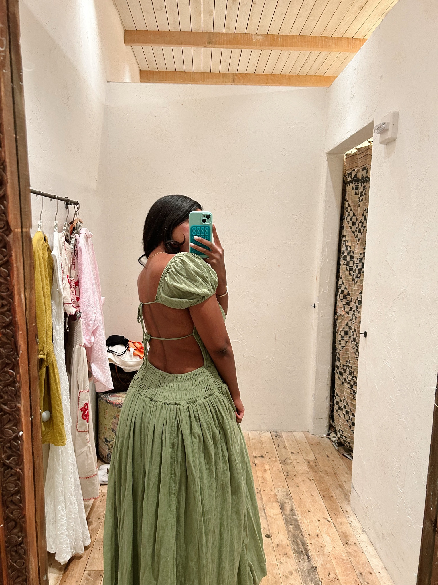 Resort wear - maxi open back dress - comes in a few different colors - I am wearing a size S 

#LTKMostLoved #LTKtravel #LTKstyletip