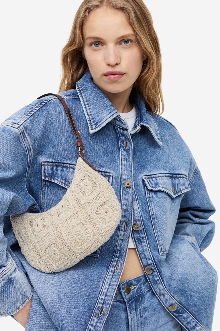 Crochet-look Shoulder Bag | H&M (US + CA)