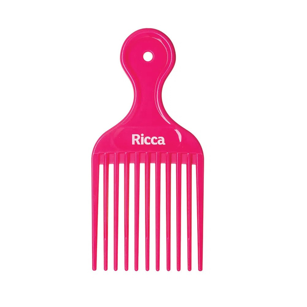 Pente Garfo Para Desembaraçar Cachos Ricca | Shopee (BR)