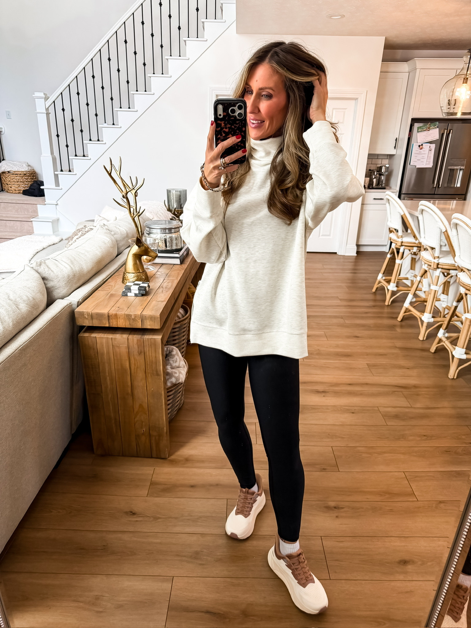 This outfit is the cutest!! I love how warm and elegant this is. Perfect for this winter season. Cute white warm outfits soft leggings mom life outfit of the day cute everyday wear winter clothes affordable soft wear mom apparel Themominstyle 

#LTKdayinmylife #LTKmomlife #LTKSeasonal