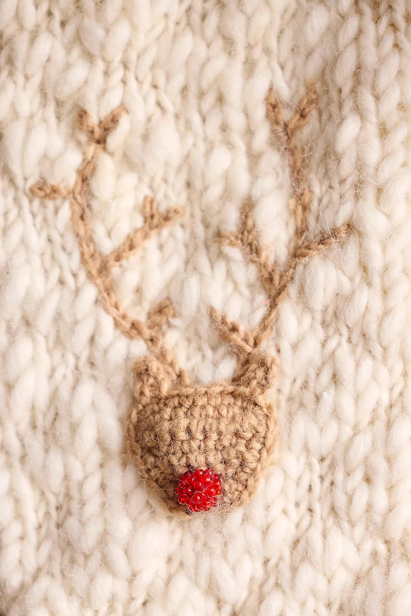 Knitted Holiday Icon Stocking | Anthropologie (US)