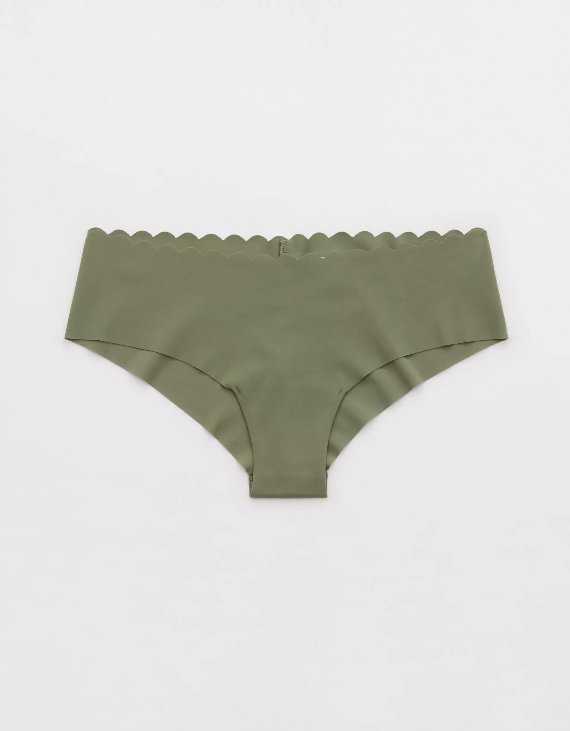 SMOOTHEZ No Show Scallop Cheeky Underwear | Aerie