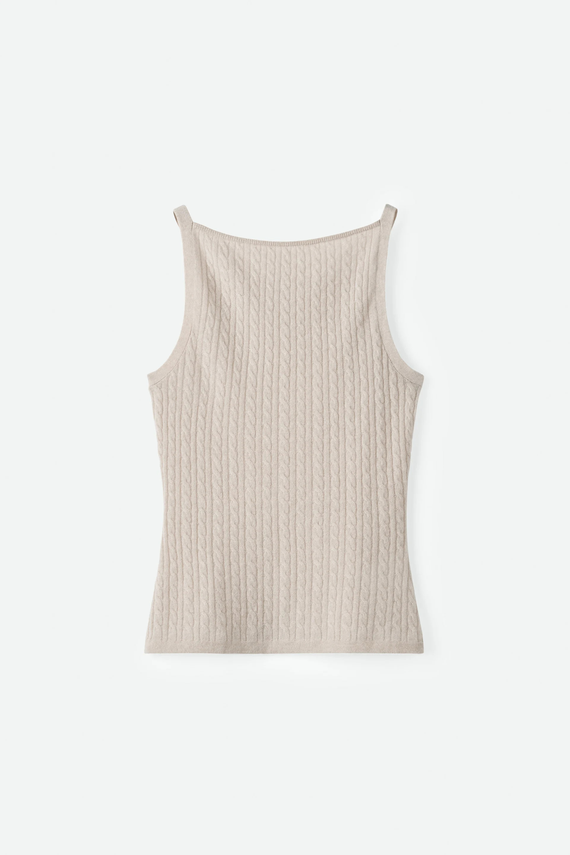 Cable knit singlet - Tops & Hemden - Chalk | Soft Goat | Soft Goat