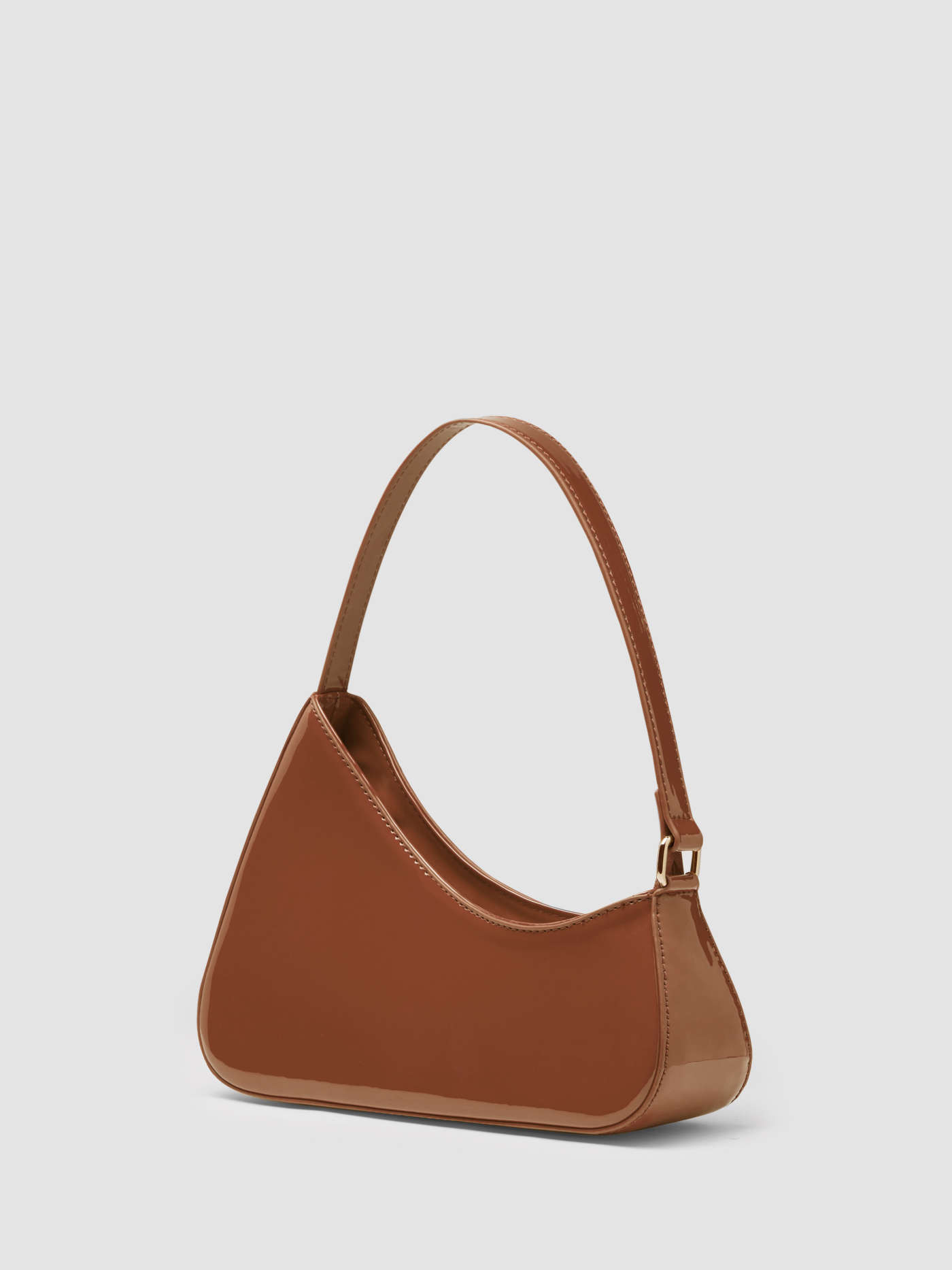 FAUX PATENT LEATHER SHOULDER BAG | Cider