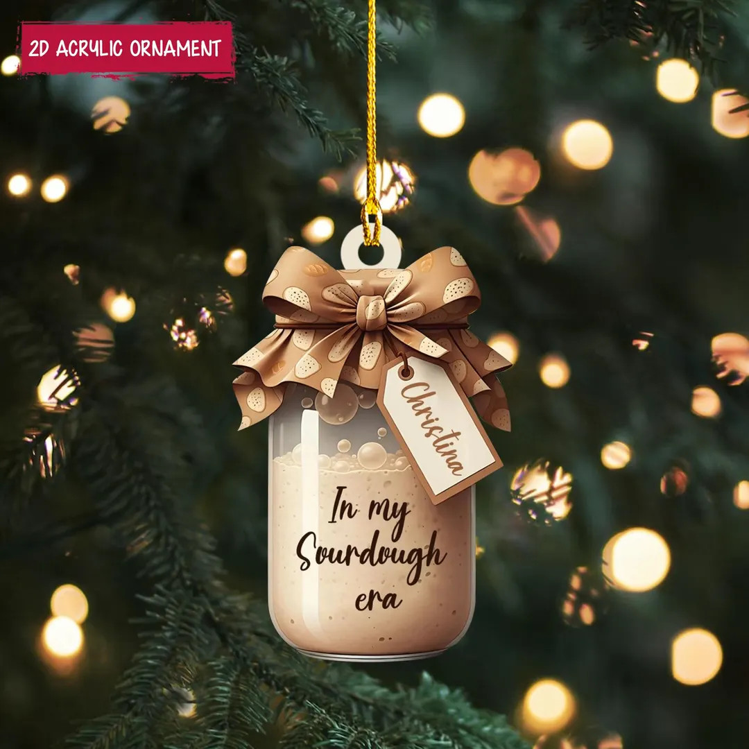 Sourdough Christmas Ornament, Personalized Bread Baking Lover Ornament 2025, Custom Name Baker Xm... | Etsy (US)