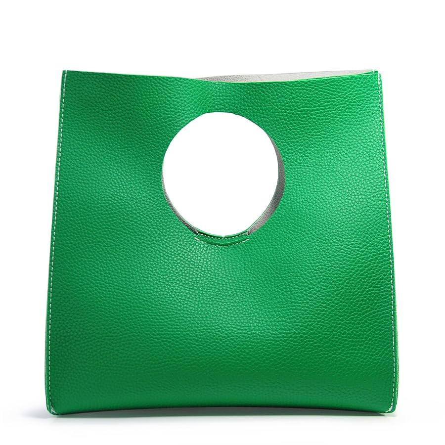 HOXIS Vintage Minimalist Style Soft Pu Leather Handbag Clutch Small Tote | Amazon (US)