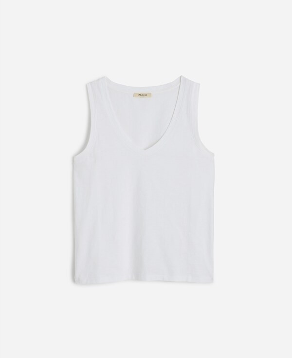 Slub Relaxed V-Neck Tank | Madewell | Madewell