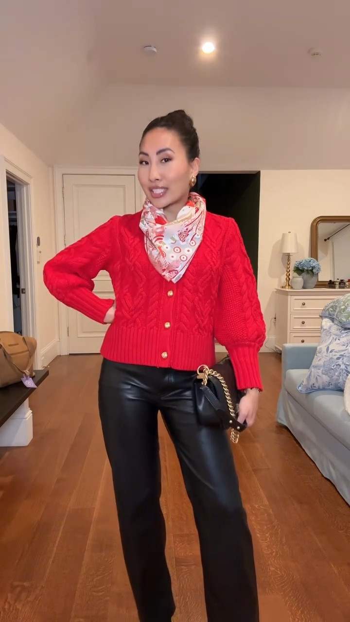 She found the only sweater that has ever had sleeves short enough for me.