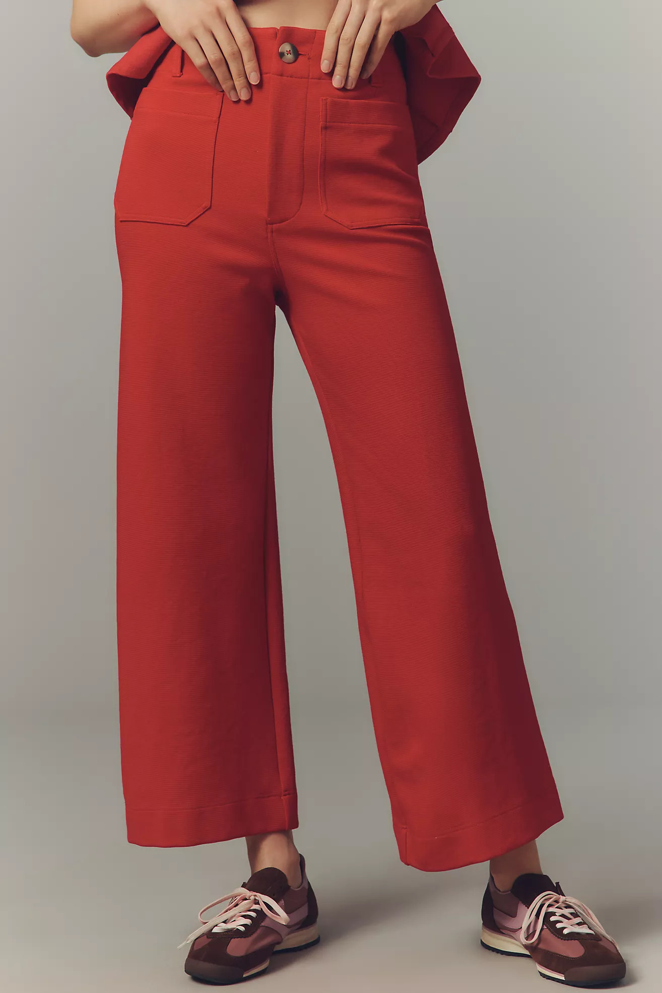 The Colette Knit Crop Wide-Leg Pants by Maeve | Anthropologie (US)