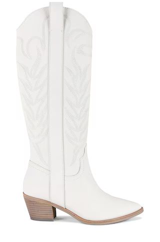 Dolce Vita Solei Boot in White Embossed Leather from Revolve.com | Revolve Clothing (Global)