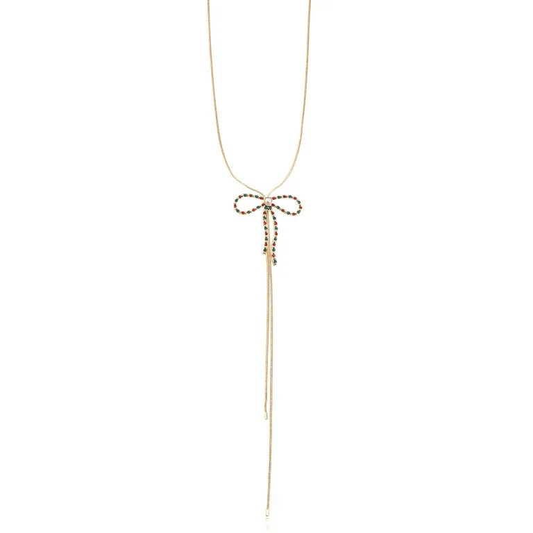 Packed Party Bow Lariat Necklace | Walmart (US)