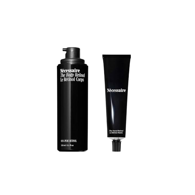 Nécessaire The Retinol Duo – Body + Hand Retinol Set for Crepiness, Wrinkles & Uneven Tone –... | Amazon (US)