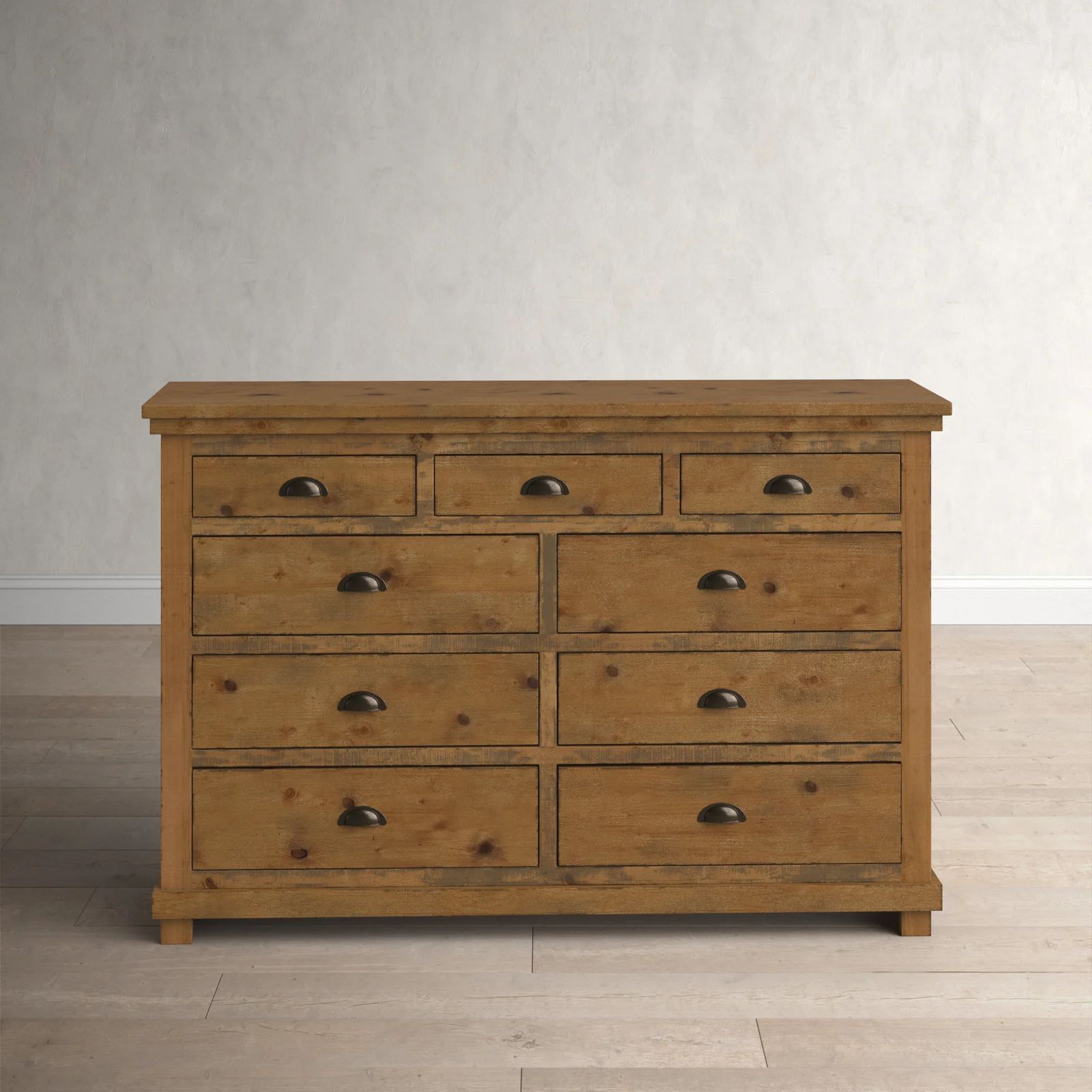 Lockridge 9 Drawer 64'' W Solid Wood Dresser | Wayfair Professional