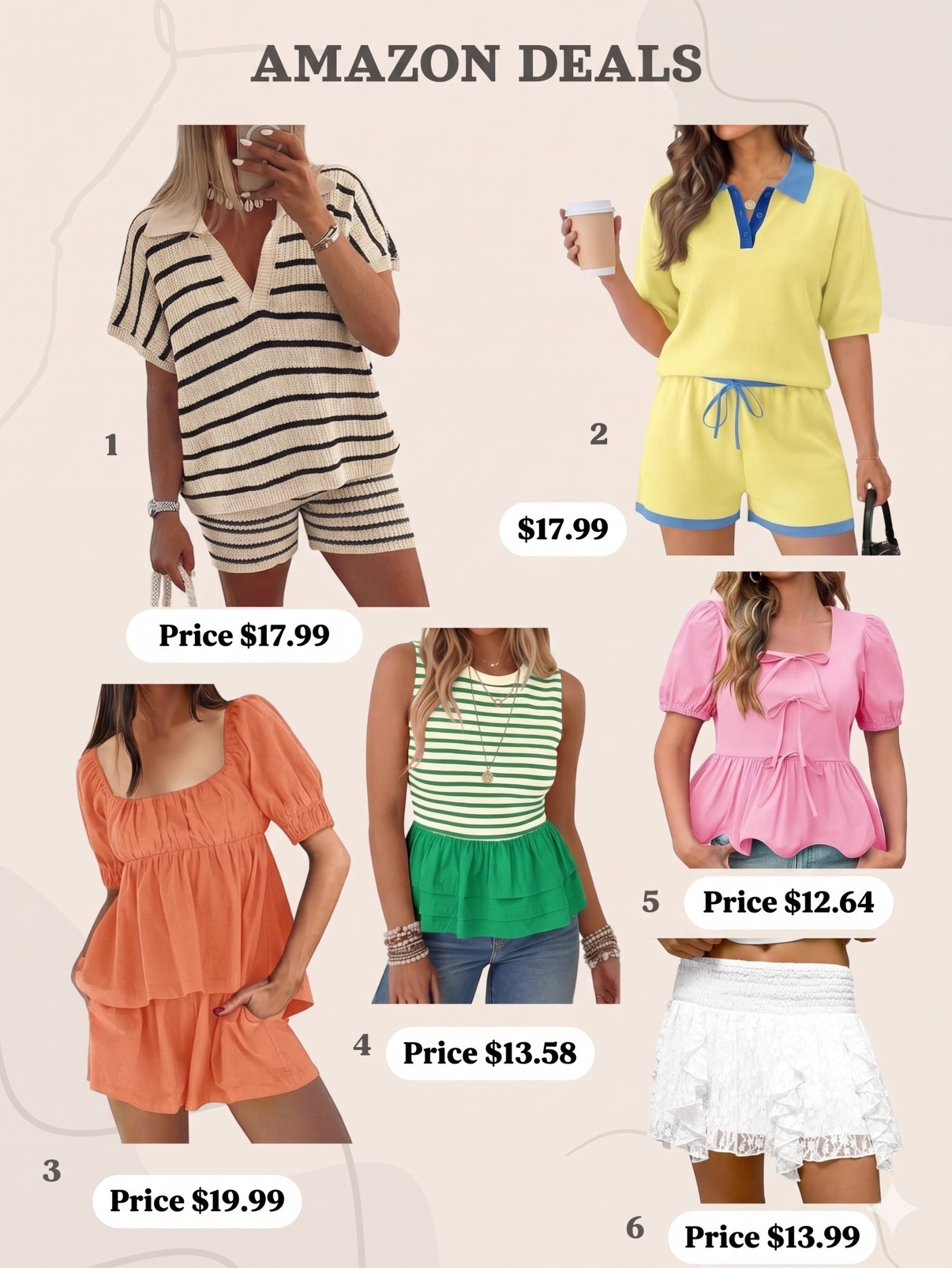 Striped Knit Set (50% OFF)
💰 $17.99 (was $35.99)
Code: HFAL8BCB
⏰ Ends Apr 19
🔗 https://www.amazon.com/promocode/A3KZ43O9WLFCNN
Knit Collared Set (50% OFF)
💰 $17.99 (was $35.99)
Code: 23WZM5JZ
⏰ Ends Apr 20
🔗 https://www.amazon.com/promocode/A1TR2DQL4KG9V2
Babydoll Puff Sleeve Set (50% OFF)
💰 $19.99 (was $39.99)
Code: UOZ8EAD2
⏰ Ends Apr 30
🔗 https://www.amazon.com/promocode/A1ZF5ARWNIY7KC
Striped Peplum Tank (20% OFF)
💰 $13.58
Code: 4HKFQXY3
⏰ Ends Apr 19
🔗 https://www.amazon.com/promocode/A1G18FWPJJKHLJ
Babydoll Puff Sleeve Top (45% OFF)
💰 $12.64 (was $22.98)
Code: J7GXSJDW
⏰ Ends Apr 19
🔗 https://www.amazon.com/promocode/A3206NJB5G4JQ2
Lace Mini Skirt (50% OFF)
💰 $13.99 (was $27.99)
Code: FRSKSM5R
⏰ Ends Apr 19
🔗 https://www.amazon.com/promocode/ACZN4HDB6EMP3


#LTKxAerie #LTKootd #LTKMothersDay