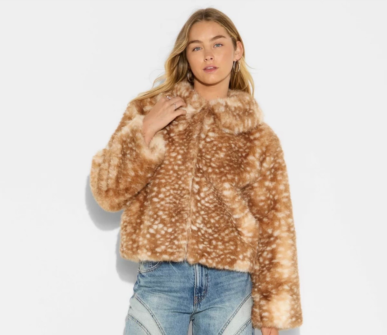 Faux axis fur coat from target great for the holidays 

#LTKHoliday #LTKGiftGuide #LTKFindsUnder100
