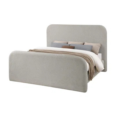 Hedon Grey Upholstered Platform Bed | Wayfair North America