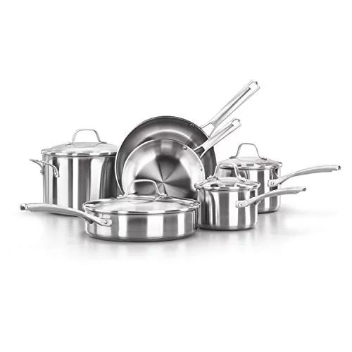 Calphalon Classic Stainless Steel Pots and Pans, 10-Piece Cookware Set - Walmart.com | Walmart (US)