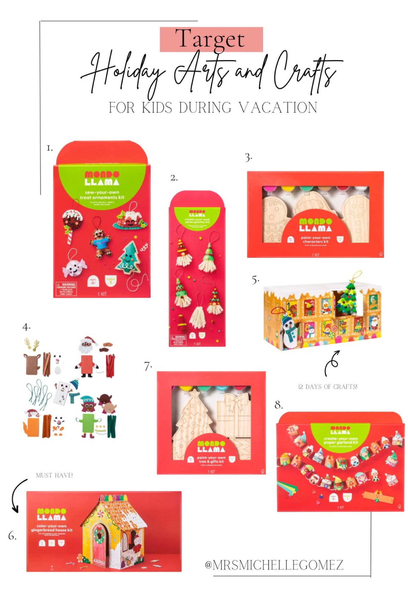 Holiday craft kits to keep your kids busy during the holidays 🙌🏽✨🎄