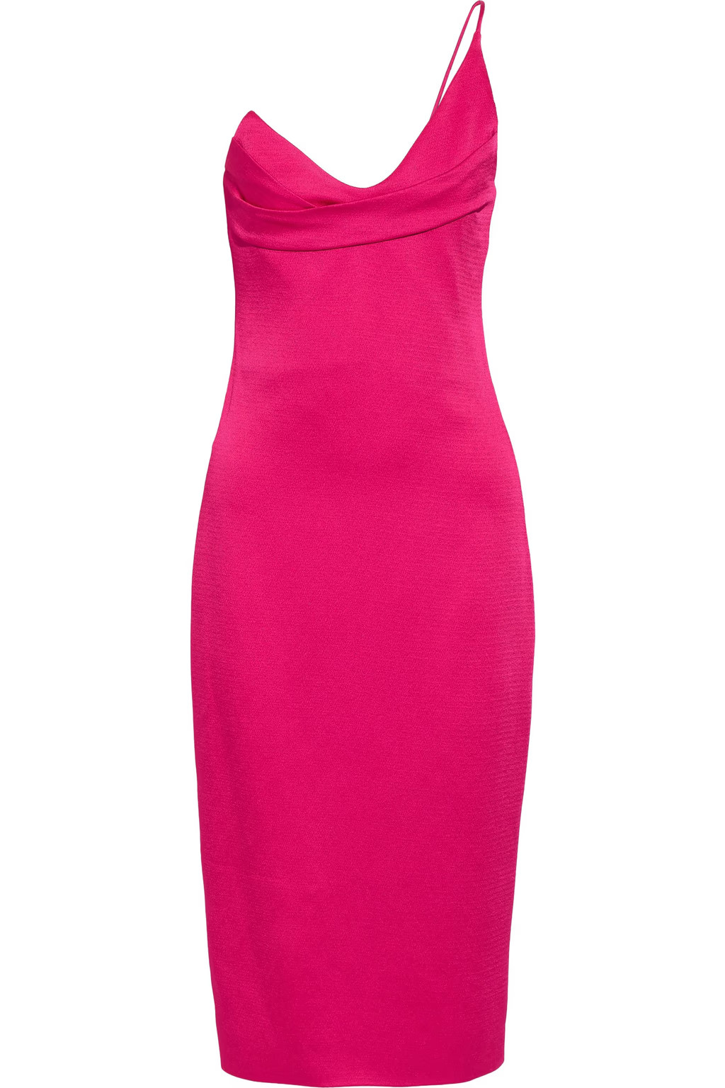 CUSHNIEOne-shoulder textured satin-crepe dress | The Outnet (US and CA)
