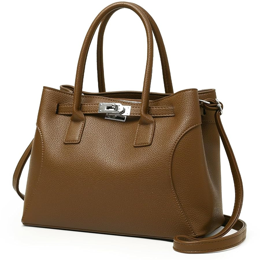 Eslcorri Women Top-Handle Satchel Bag Medium Tote Handbags Trendy Shoulder Purse PU Leather Ladie... | Amazon (US)