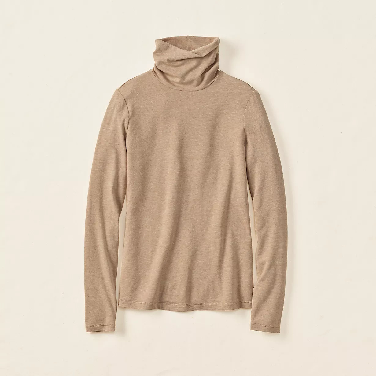 Lightweight Jersey Long Sleeve Turtleneck | Lands' End (US)