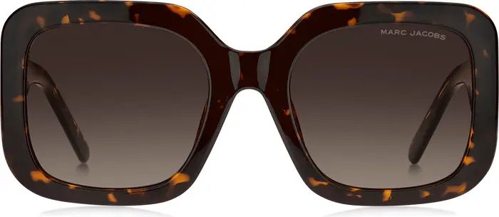 53mm Gradient Polarized Square Sunglasses | Nordstrom