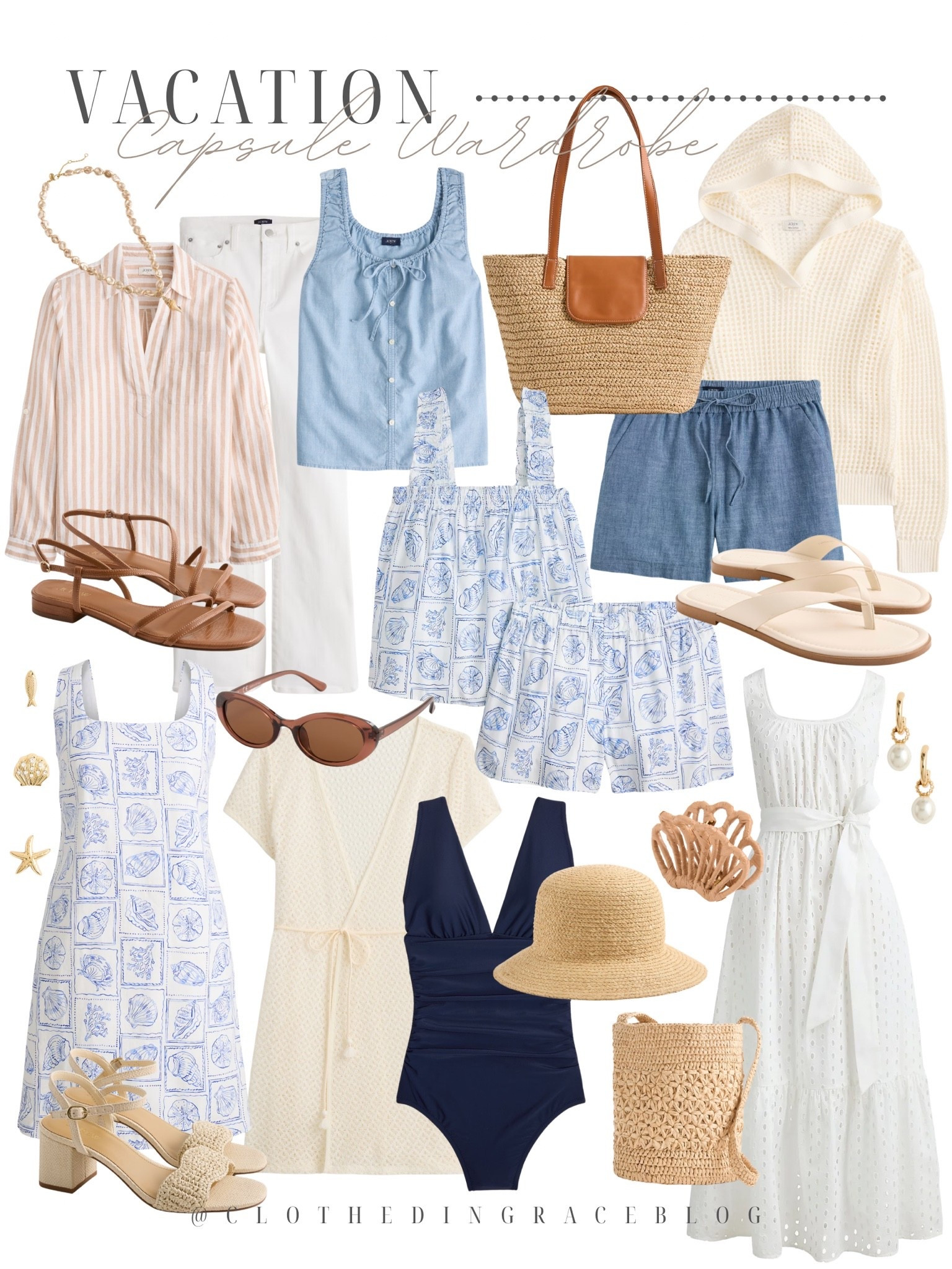 Vacation capsule wardrobe