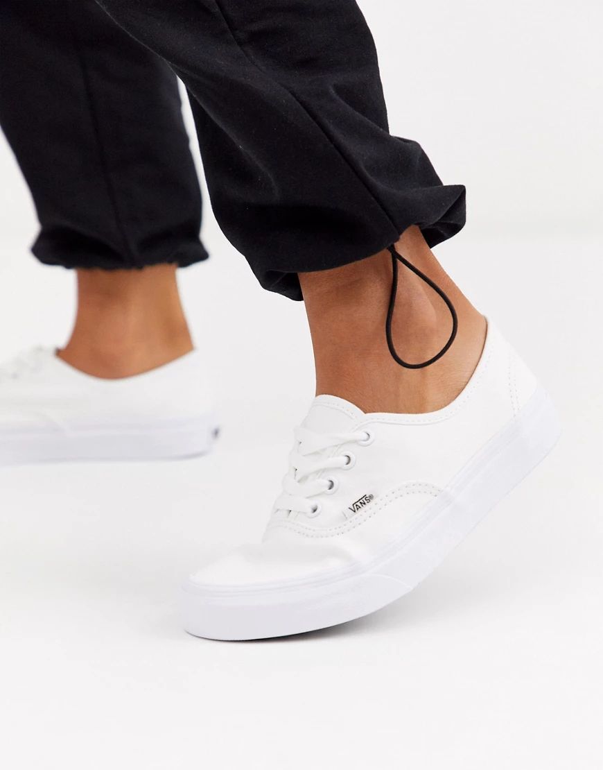 Vans Classic Authentic triple white sneakers | ASOS (Global)