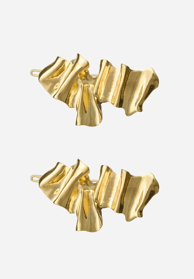 Wavy Metal Clip Set | Eloquii