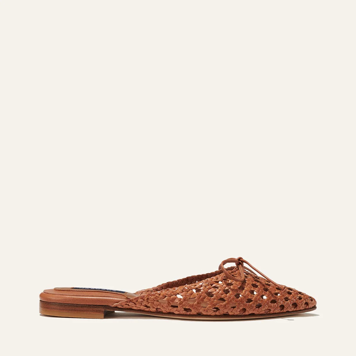 The Ballet Mule - Saddle Woven Leather | Margaux