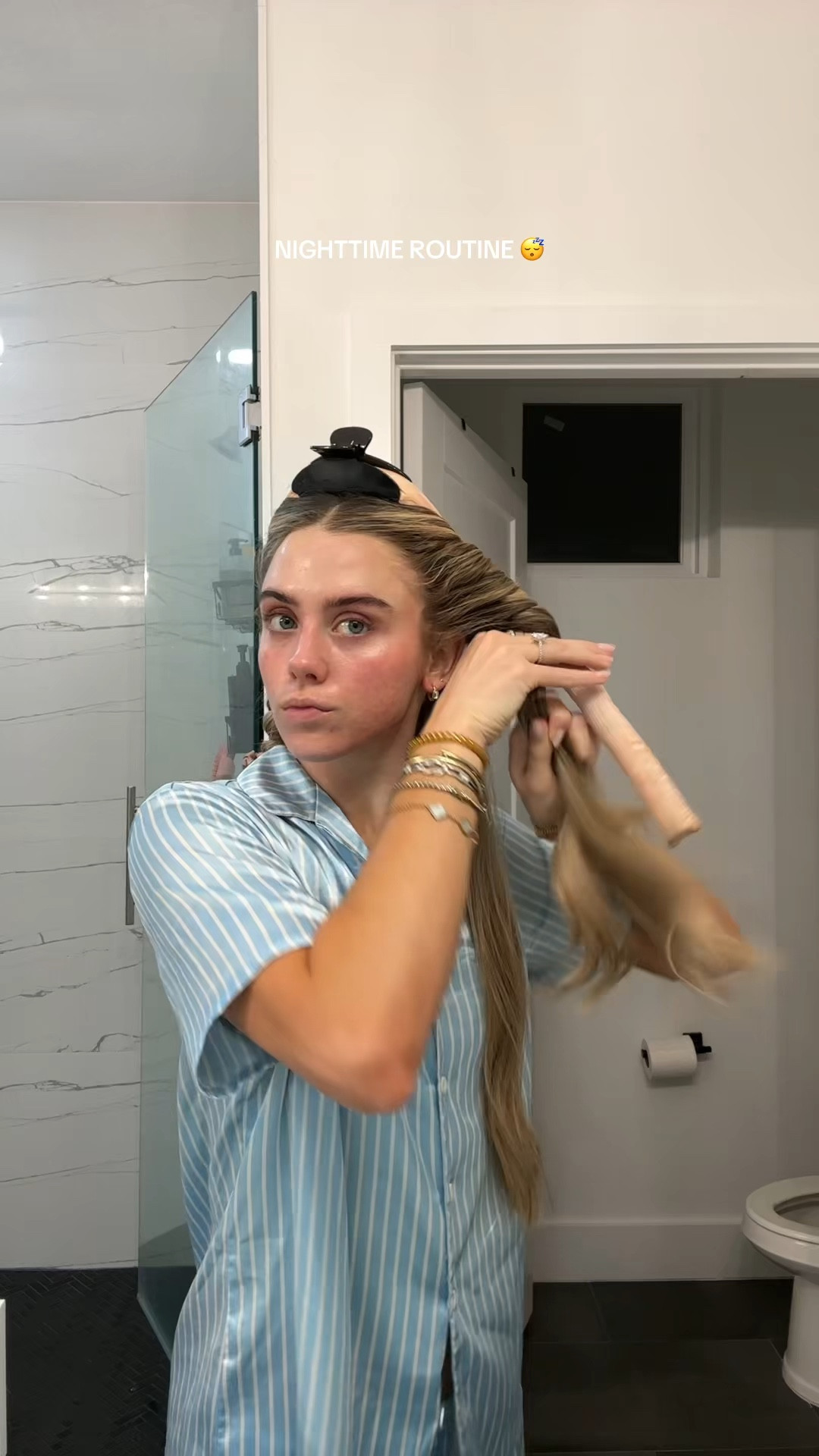 Nighttime routine > I habit stack all my beauty hacks to my night time routine so my heatless curls, hair bonnet, lash serum, and lip mask. @ulta @Target @personalday 

#LTKBeauty #LTKselfcare #LTKgrwm