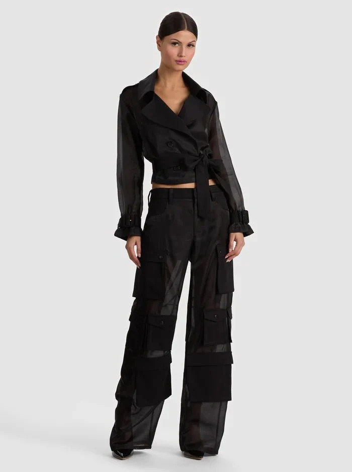 Olympia Sheer Cargo Pant | The Closet