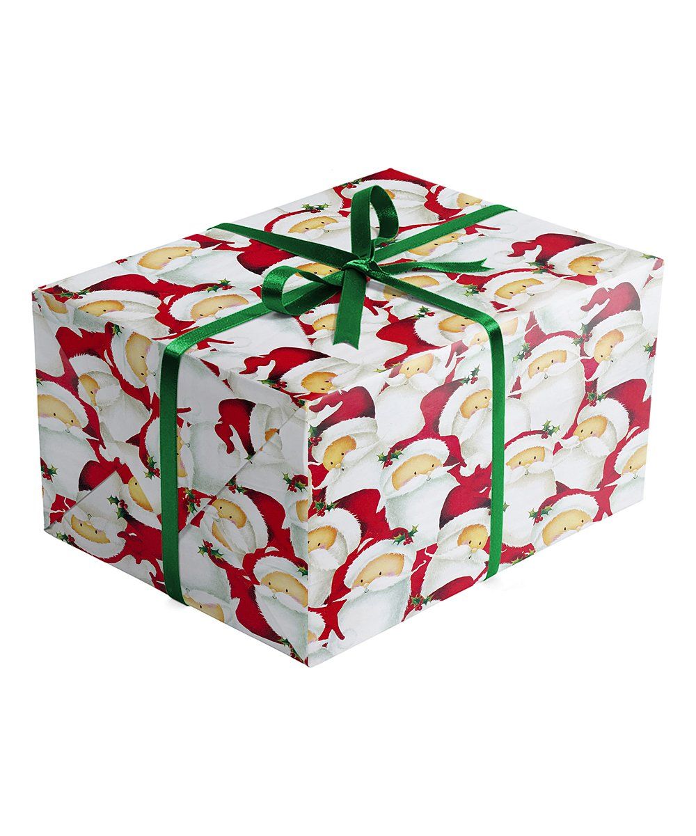 Santa Jumbo Gift Wrap Roll - Set of Three | Zulily