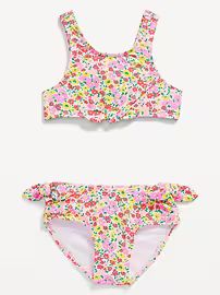 Printed Tie-Front Bikini Swim Set for Toddler Girls | Old Navy (US)