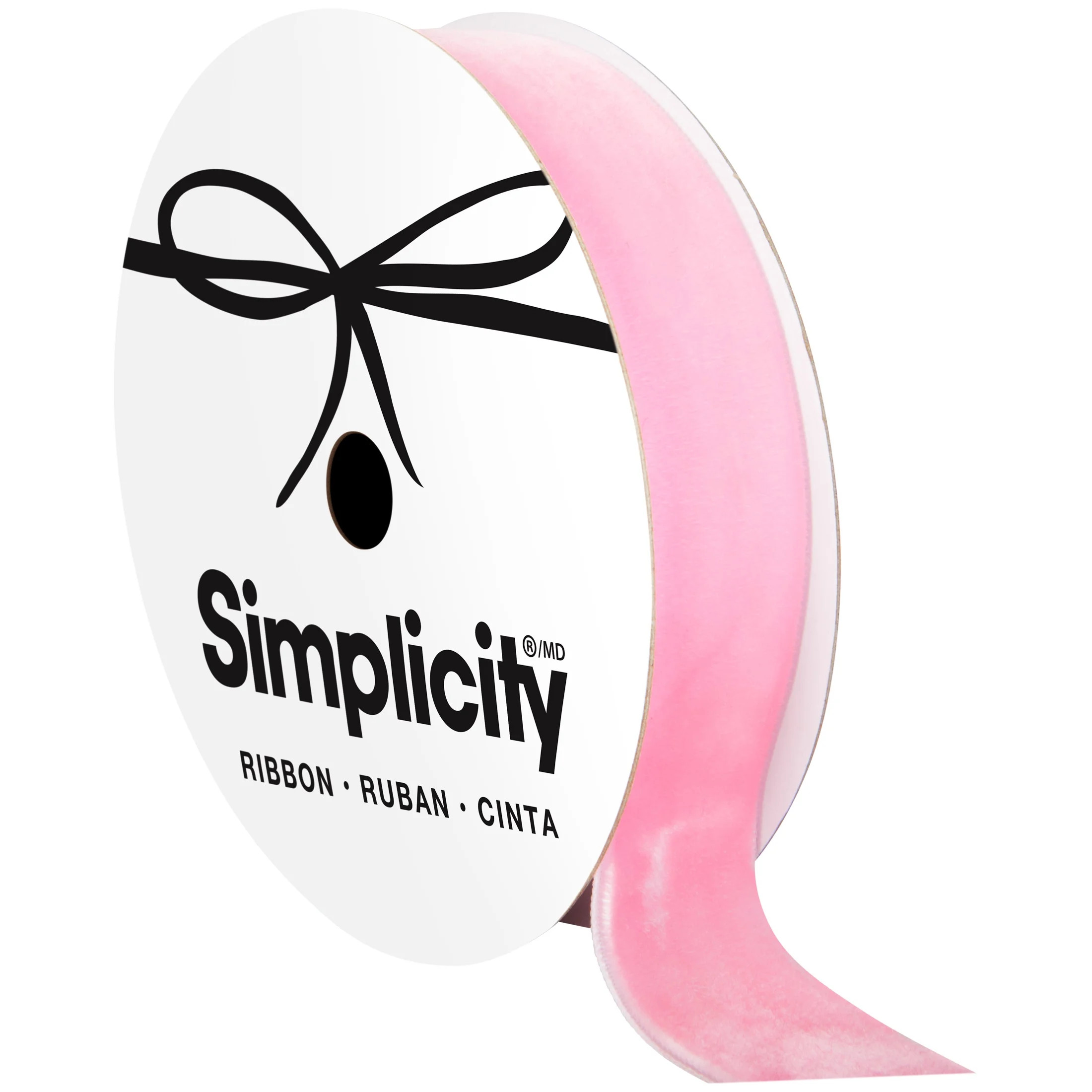 Offray classiq pink velvet 0.875in x 12ft for crafts and gifting | Walmart (US)