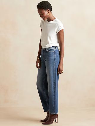 High-Rise Barrel-Leg Jean | Banana Republic (US)