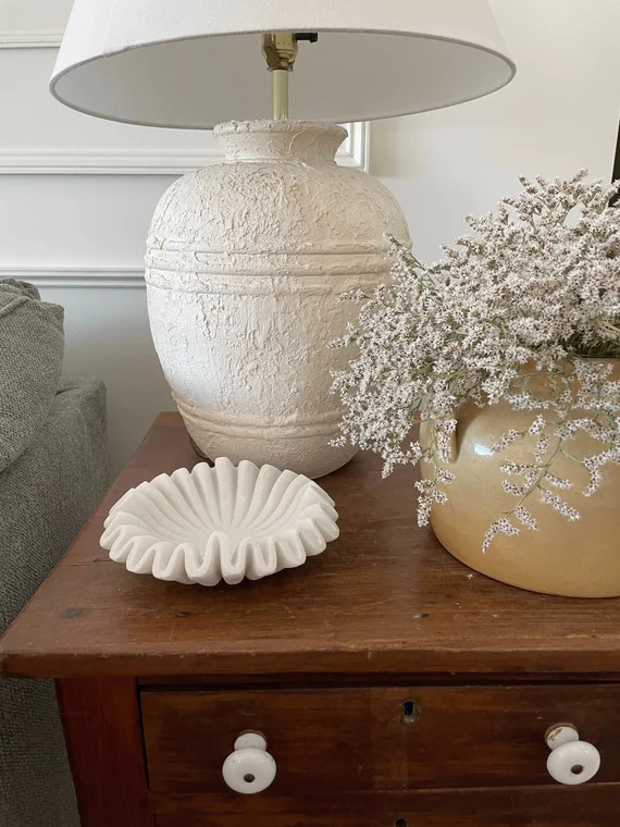 Decorative Marble Scallop Bowl , Ruffled Marble Bowl, Flower Bowl , Fruit Bowl , Jewellery Dish, ... | Etsy (US)