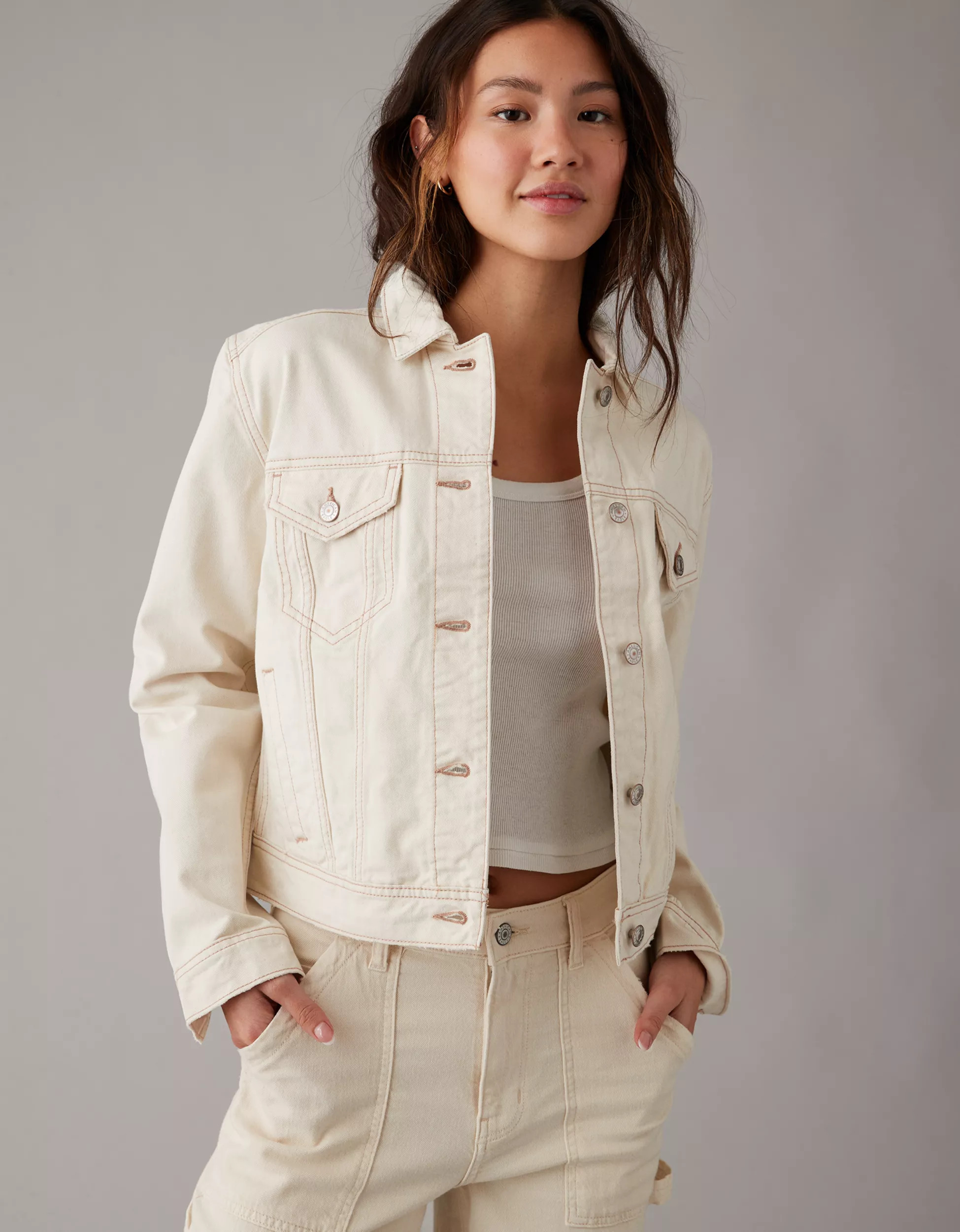 AE Strigid Classic Denim Jacket | American Eagle Outfitters (US & CA)