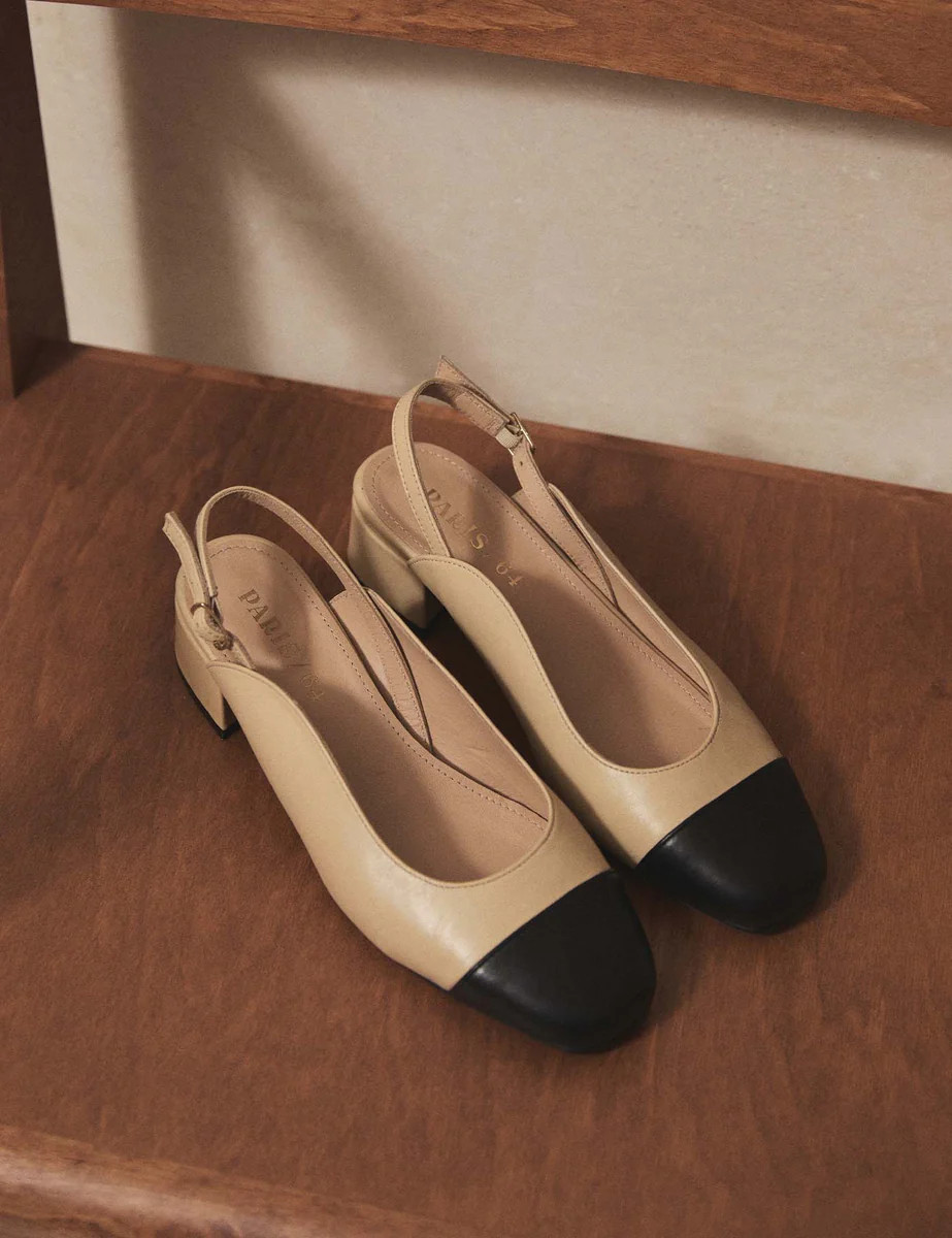 Daphne Cream & Black Stiletto by PARIS/64 | PARIS/64