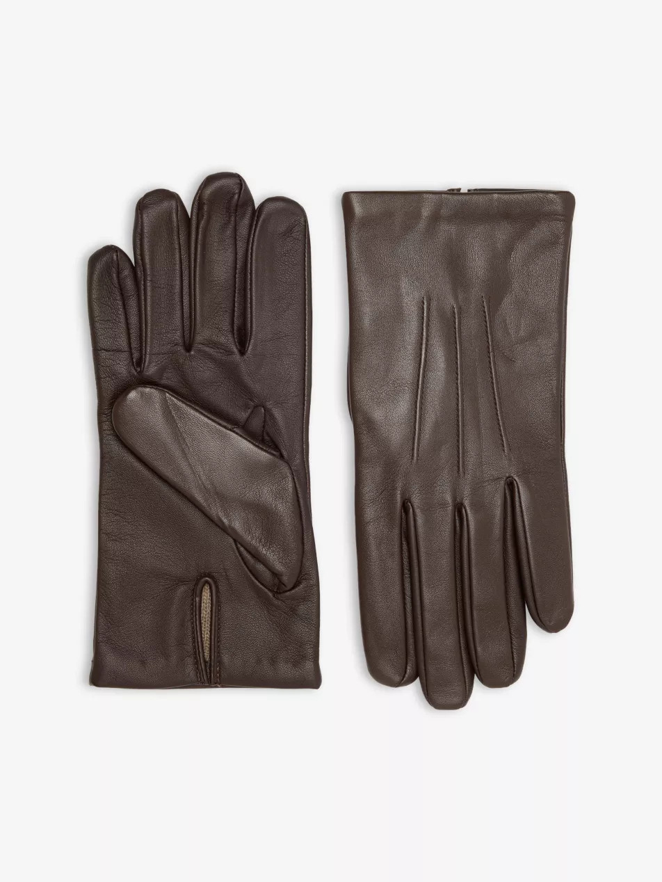 Andover Leather Gloves | Selfridges