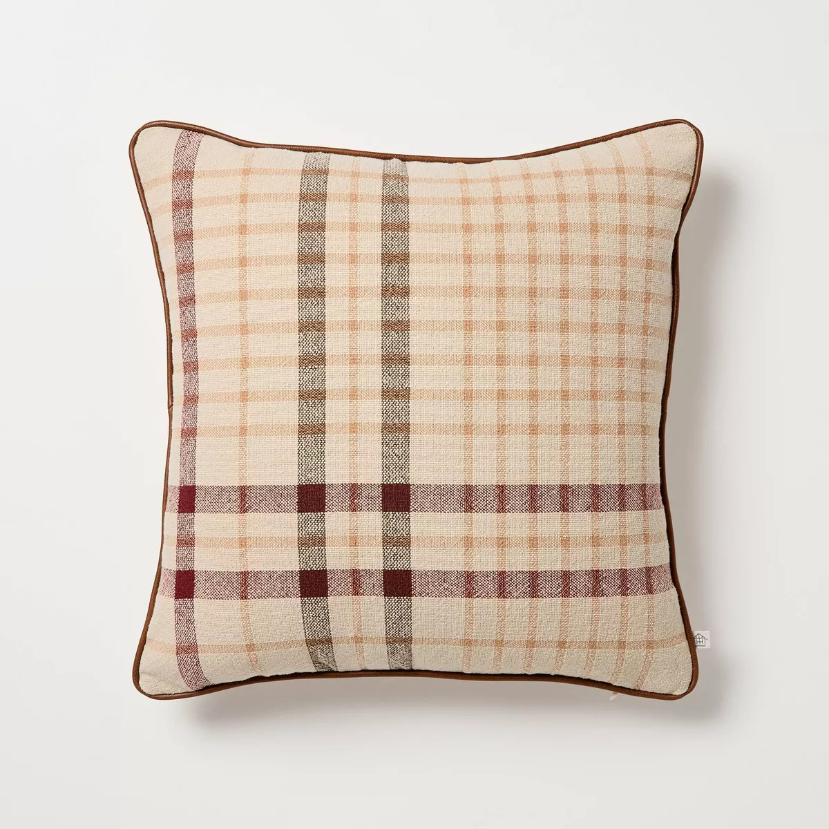 18"x18" Plaid Square Toss Pillow - Hearth & Hand™ with Magnolia | Target