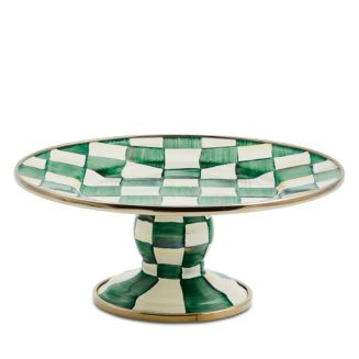 MacKenzie-Childs Emerald Check Mini Pedestal Platter | Bloomingdale's Home | Bloomingdale's (AU)