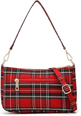 Plaid Crossbody Bags for Women,Stocking Stuffers for Teens | Amazon (US)