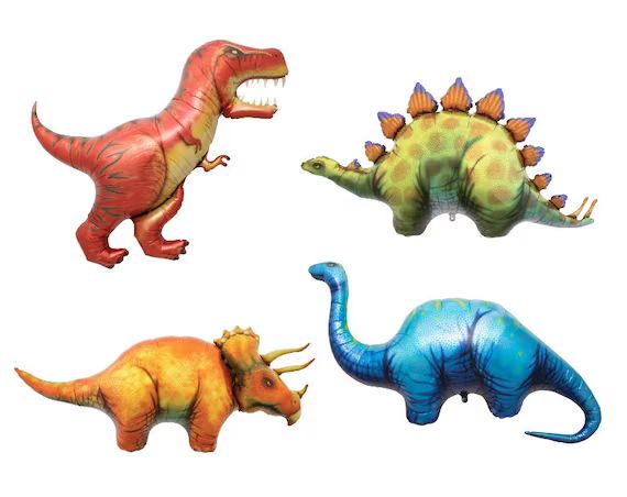 47" Dinosaur Balloons, Jurassic World, Animal Balloons, Dinosaur birthday party, animal birthday ... | Etsy (US)