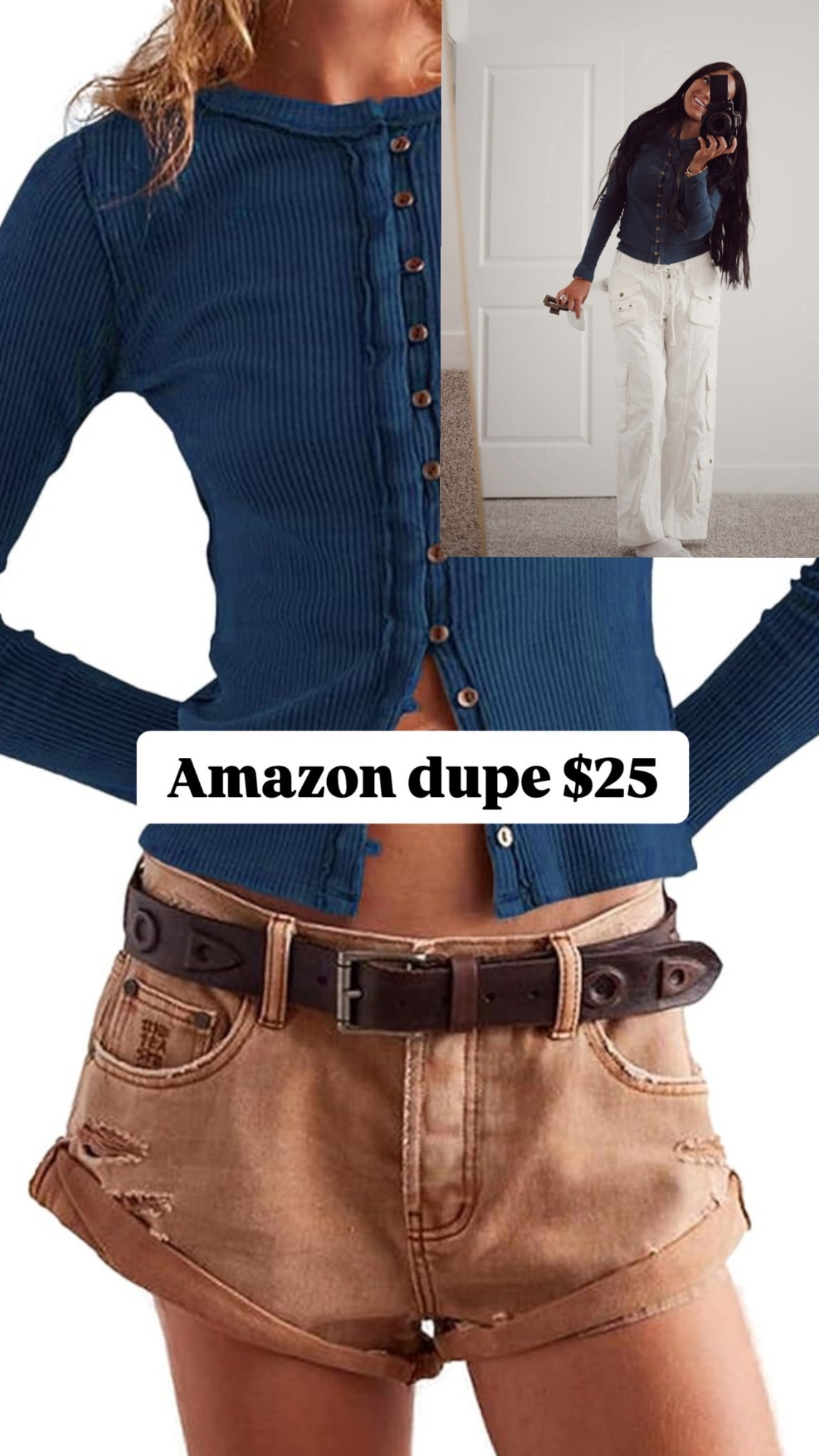 Dupe of the free people ‘It’s On Cardi'