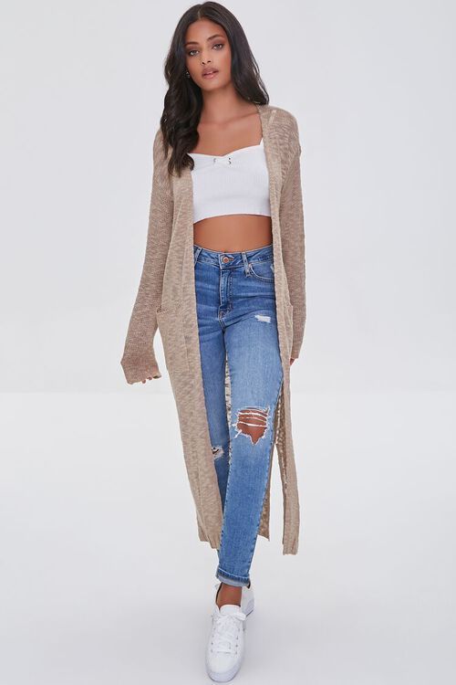 Marled Duster Cardigan Sweater | Forever 21 (US)